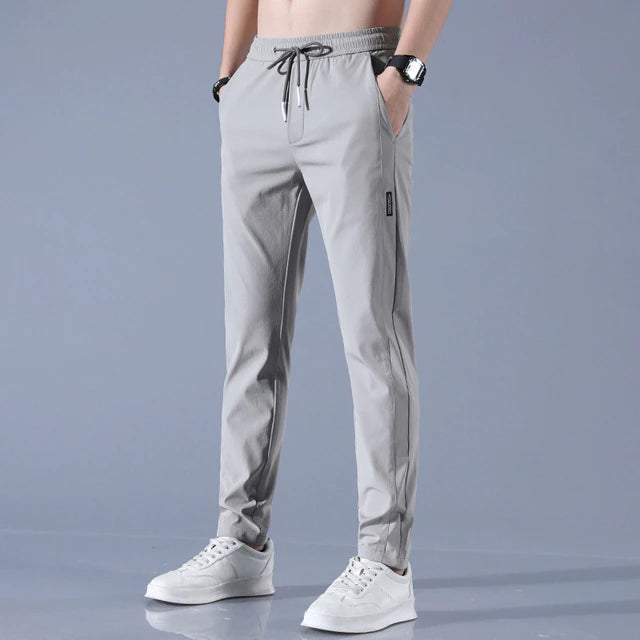 James Men’s Jogger Trousers - Slim Tapered Fit - Elastic Waistband with Drawstring - Breathable
